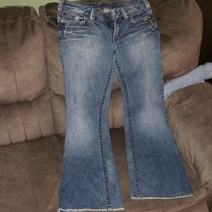 Womans silver jeans